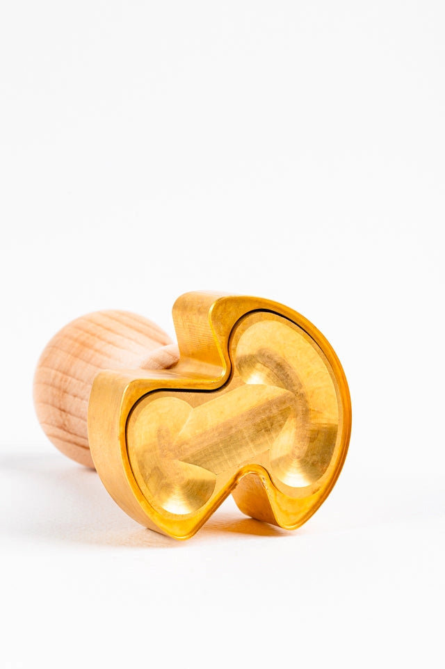 Mushroom Ravioli Stamp in Brass