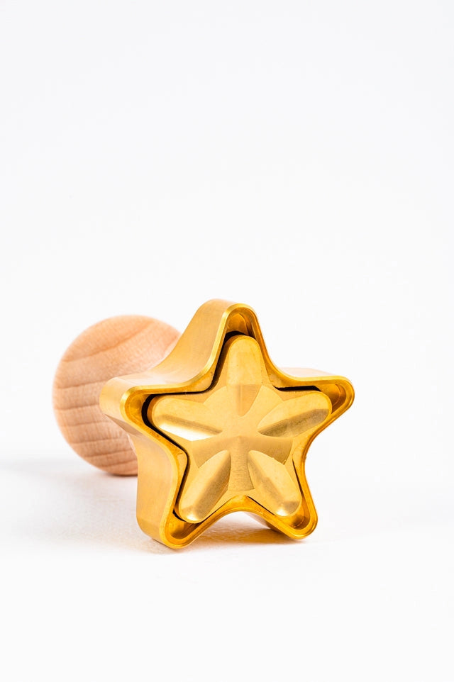 Star Ravioli Stamp in Brass