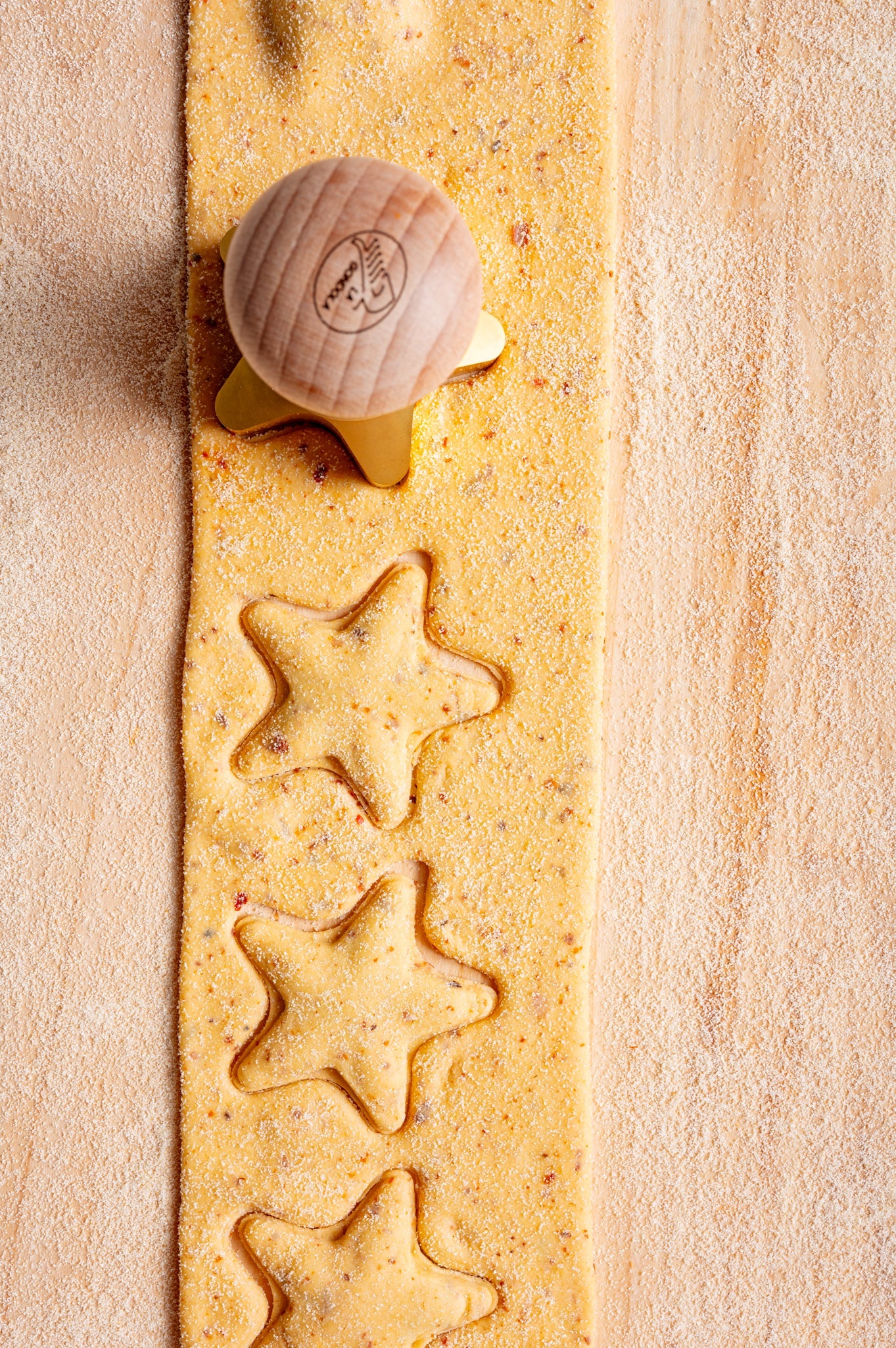 Star Ravioli Stamp in Brass