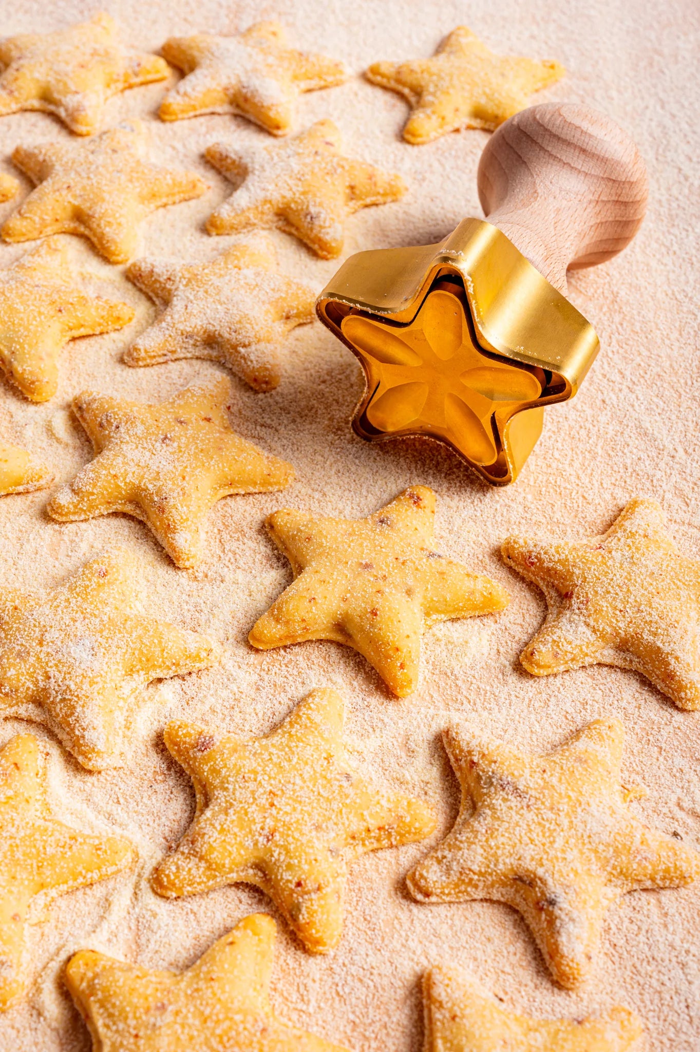 Star Ravioli Stamp in Brass
