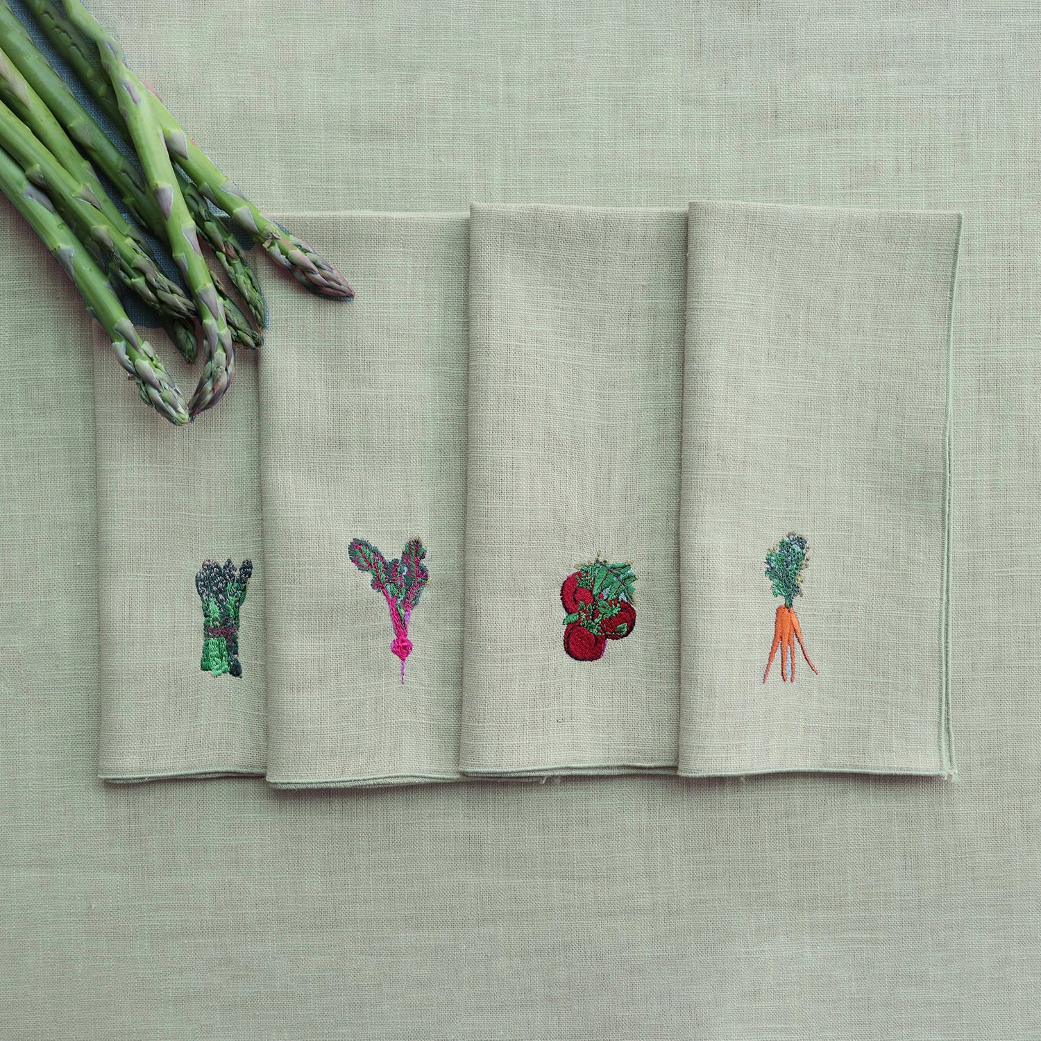 Pure Linen Veggies Napkin